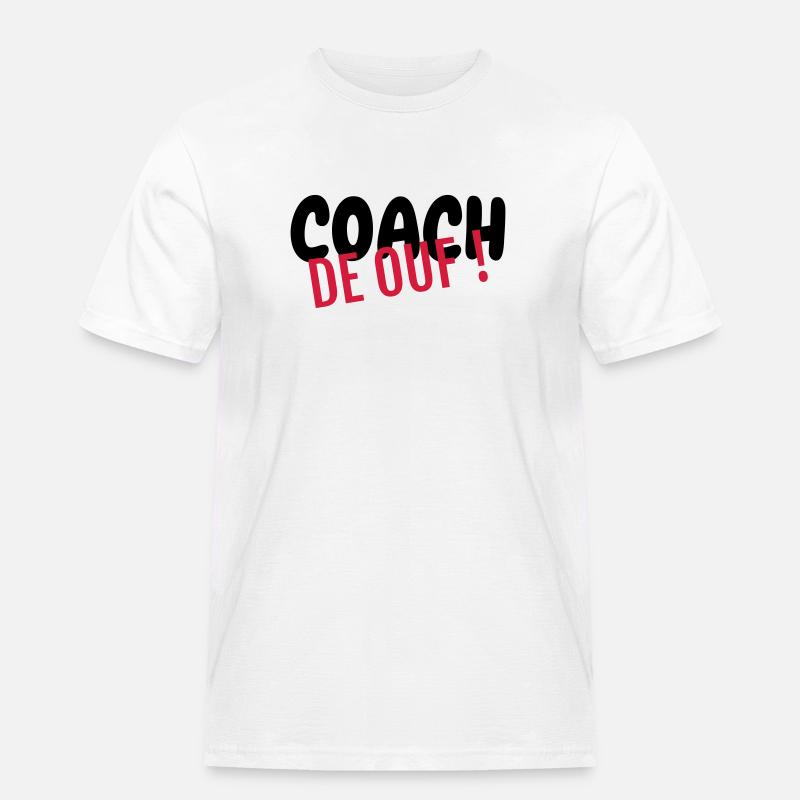 Coach / Coaching / Trainer / Sport - Männer Workwear T-Shirt - Weiß