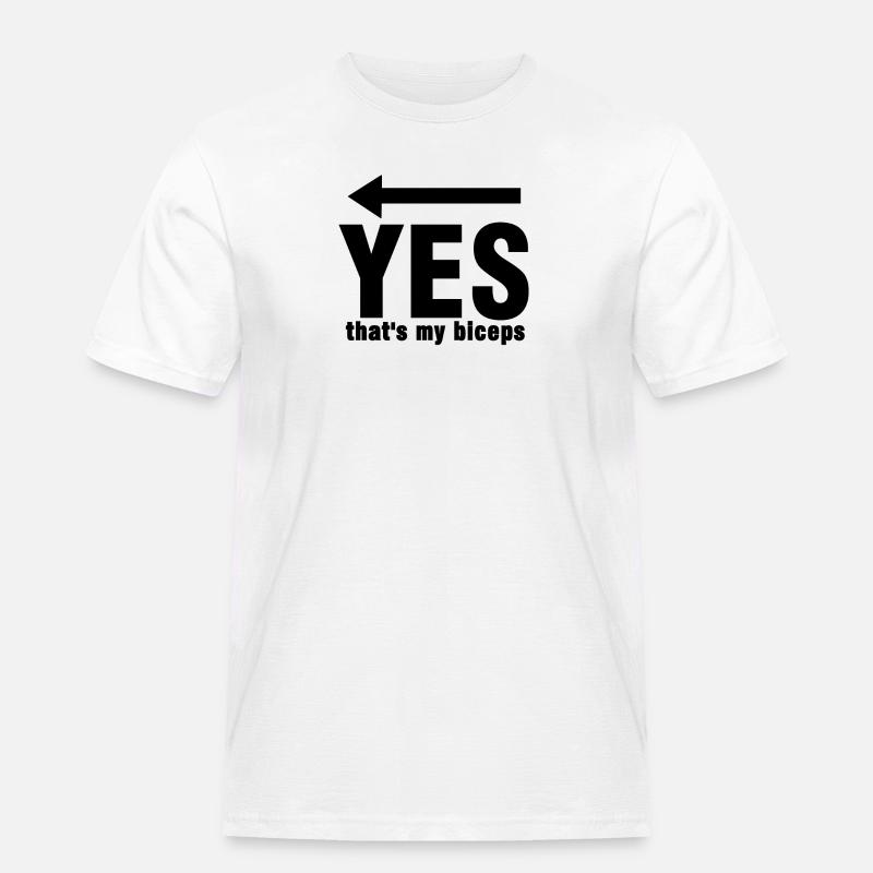 Oui, c'est mon biceps - T-shirt Workwear homme - blanc