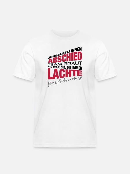 Die, die immer lachte - Männer Workwear T-Shirt - Weiß