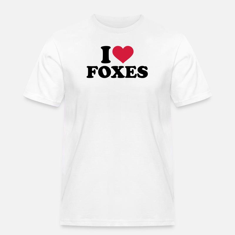 Fuchs - Männer Workwear T-Shirt - Weiß