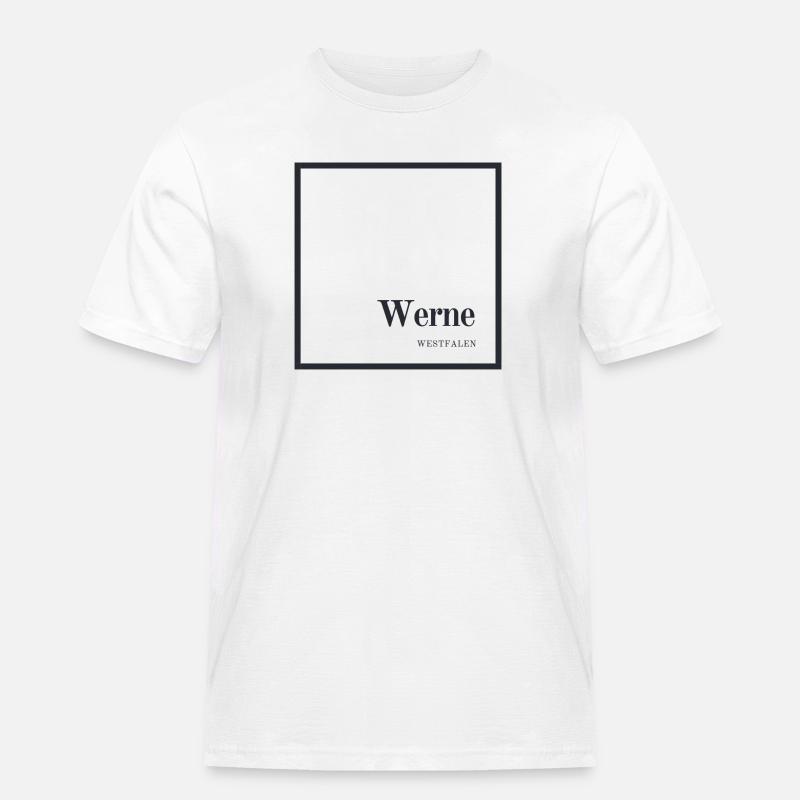 Werne an der Lippe - Männer Workwear T-Shirt - Weiß