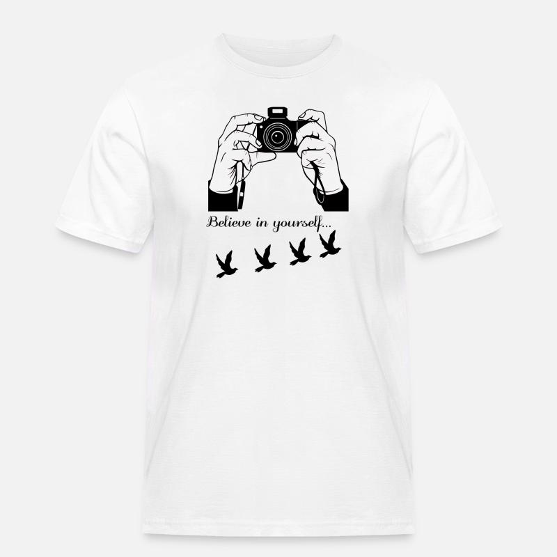 Fotograf aus Leidenschaft - Männer Workwear T-Shirt - Weiß