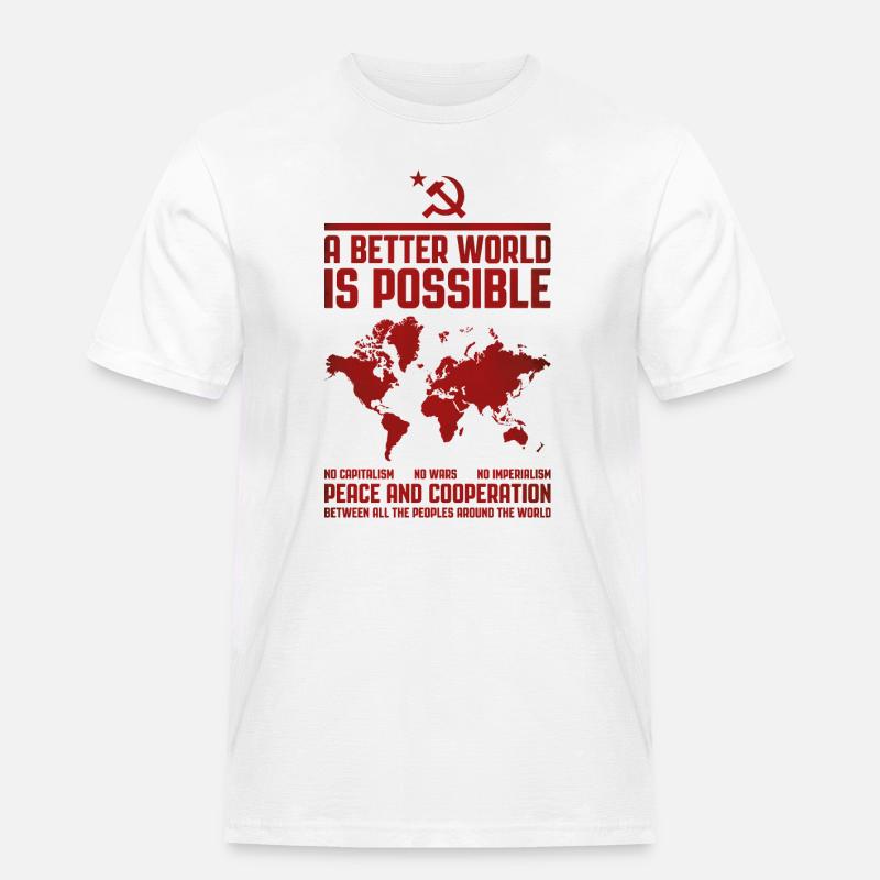 A Better World 2 - Men's Workwear T-Shirt - white