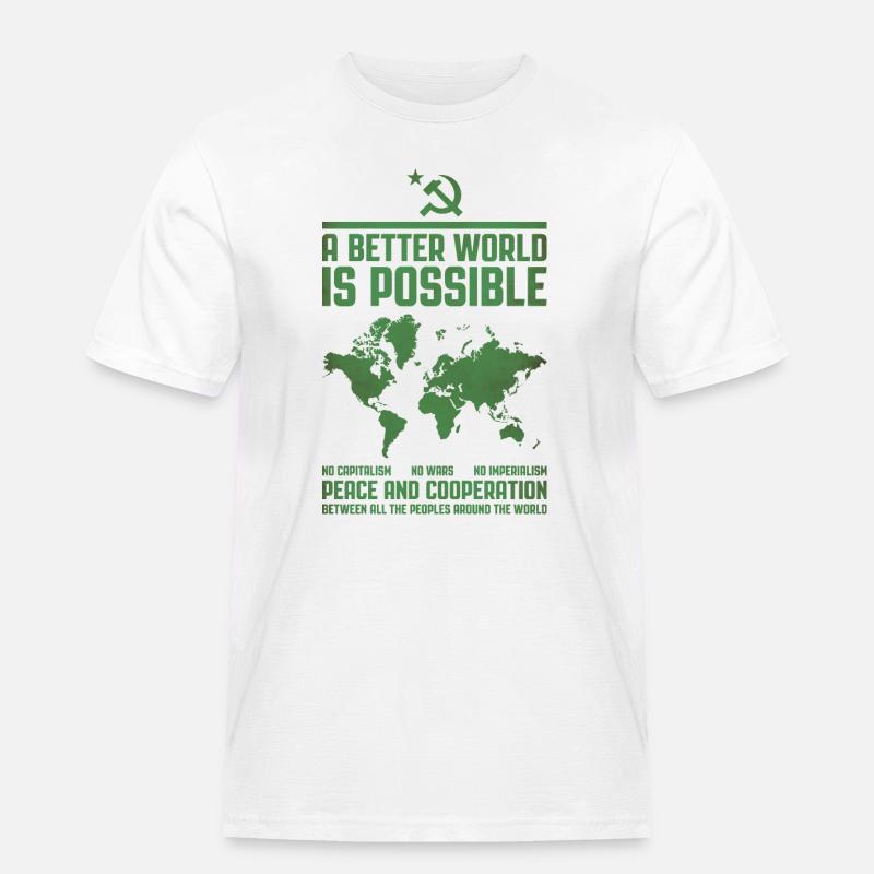A Better World 2 - Men's Workwear T-Shirt - white