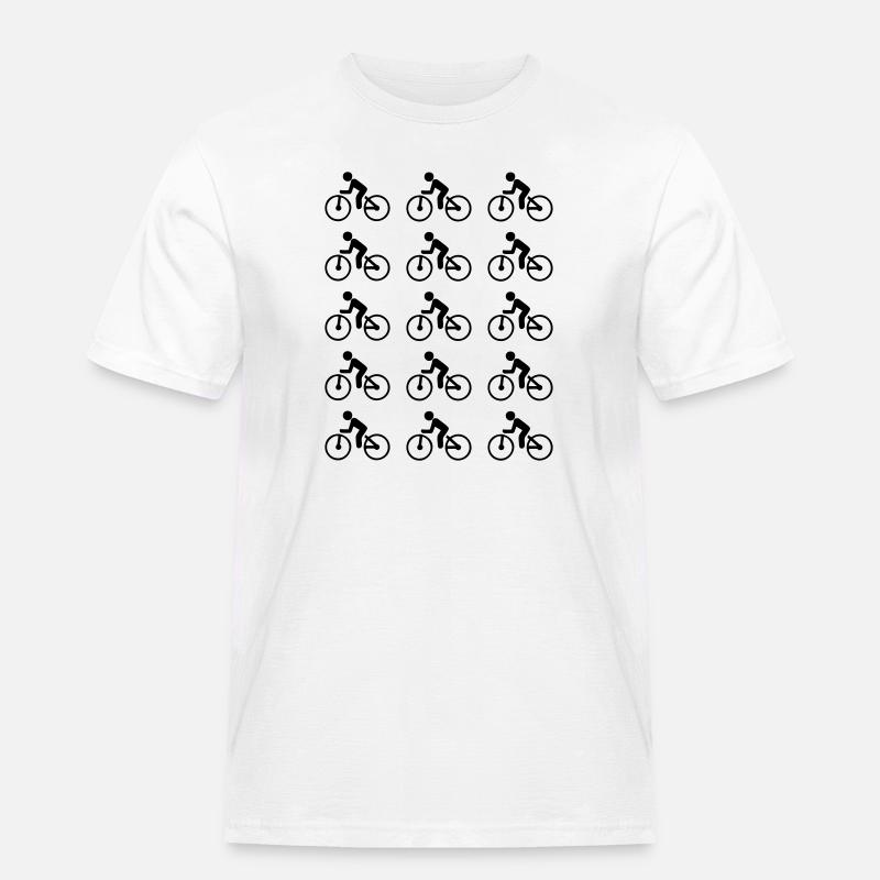 Fahrrad - Männer Workwear T-Shirt - Weiß
