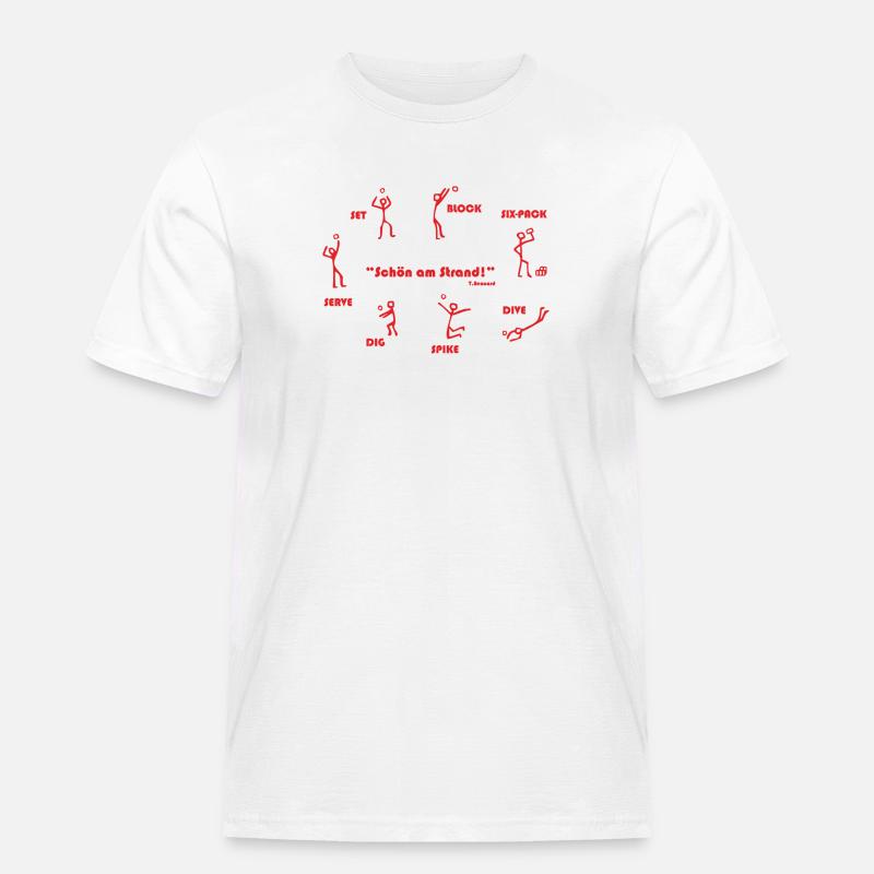 graalibu_logo_2004_red - Männer Workwear T-Shirt - Weiß