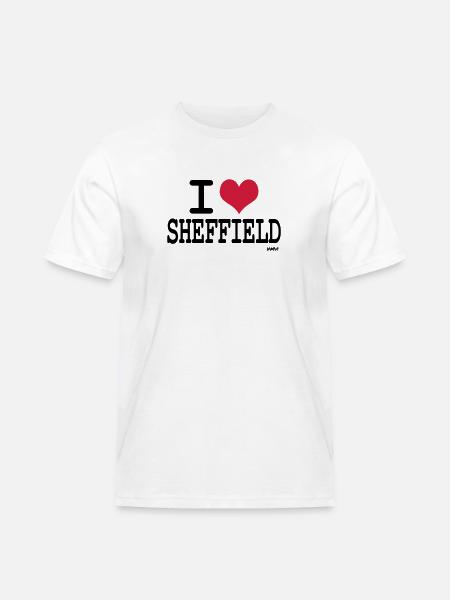 i love sheffield by wam - Men's Workwear T-Shirt - white