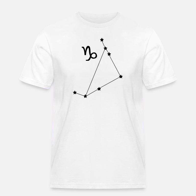 Sternbild Steinbock Sternzeichen - Männer Workwear T-Shirt - Weiß