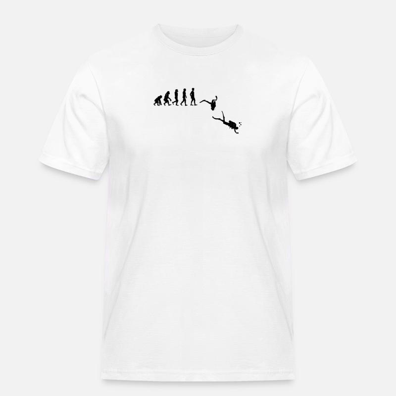 Evolution divers - Men's Workwear T-Shirt - white