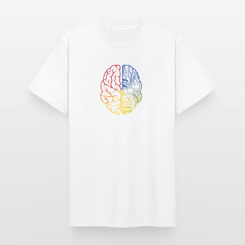Programmierer Coder - Entwickler Programmieren Gehirn Männer Workwear T-Shirt