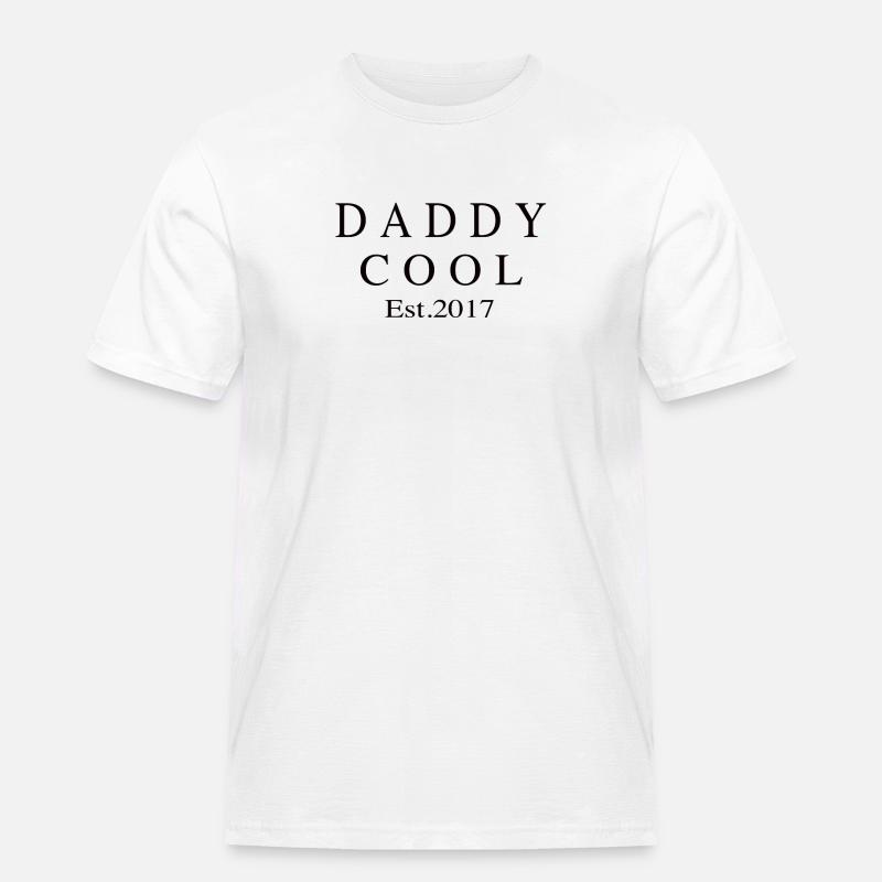 Daddy Cool est 2017 - Männer Workwear T-Shirt - Weiß