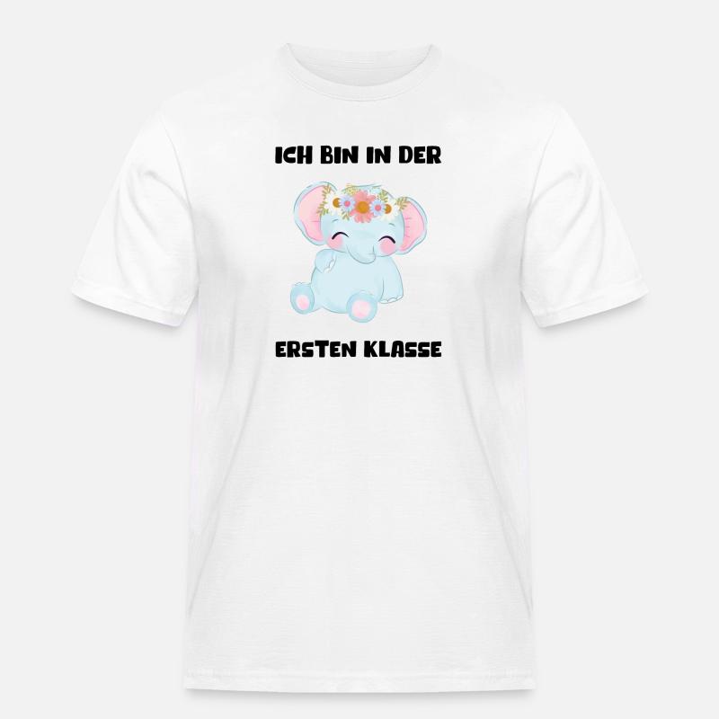 Mädchen Einschulung 2023 Schulbeginn Schulkind - Männer Workwear T-Shirt - Weiß