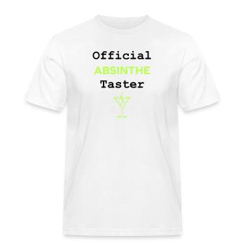 Official absinthe taster - Men's Workwear T-Shirt - white - Front - AI Model Male 185 dark (185cm)
