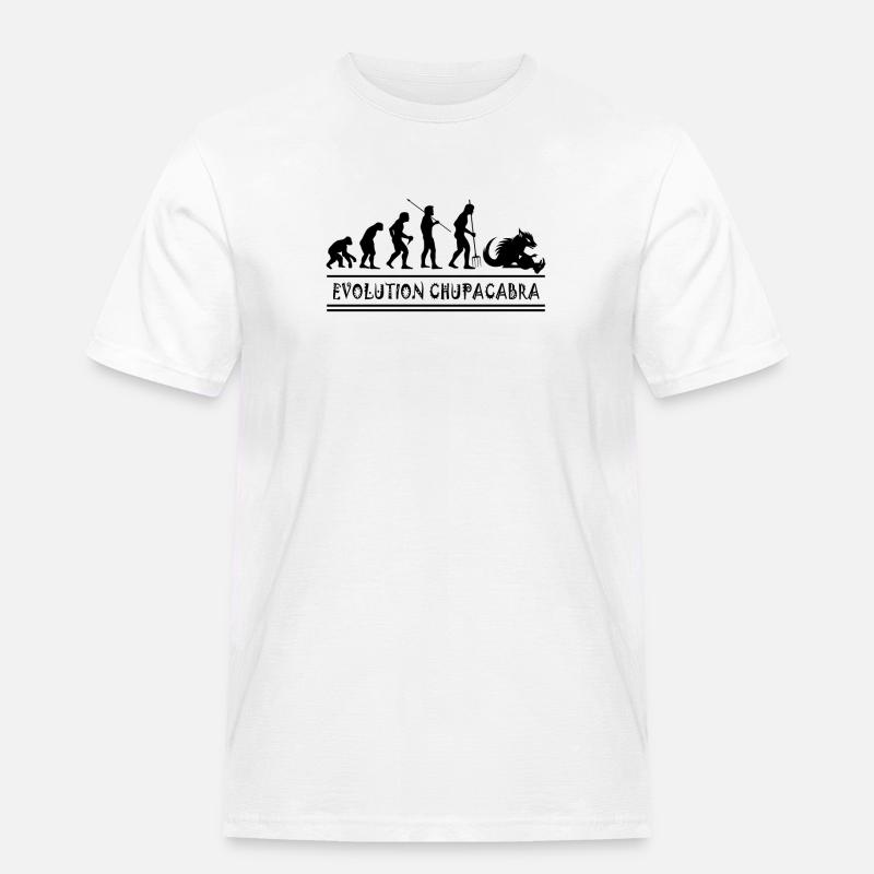Cryptozoologists Chupacabra Creatures Evolution - Men's Workwear T-Shirt - white