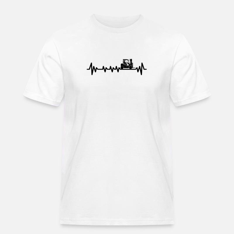 Gabelstaplerfahrer Lagerleiter Lagerist Berufe - Männer Workwear T-Shirt - Weiß