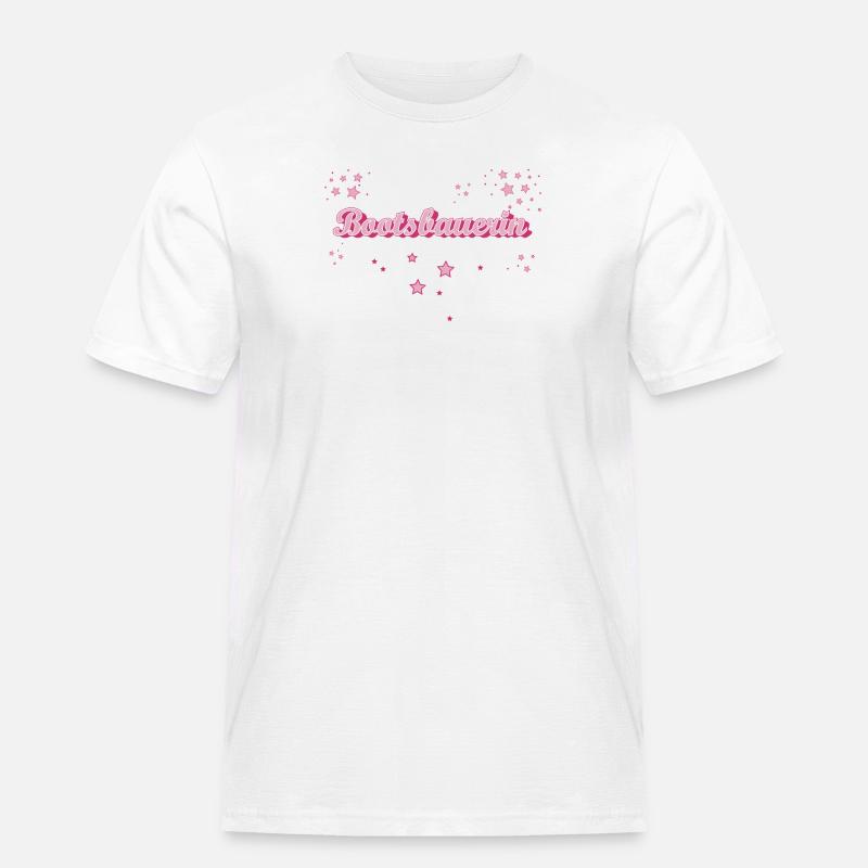Schiffbauer Abschluss-Geschenk Bootsbauerin - Männer Workwear T-Shirt - Weiß