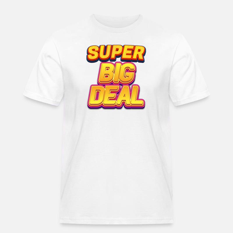 Super große Sache - Männer Workwear T-Shirt - Weiß
