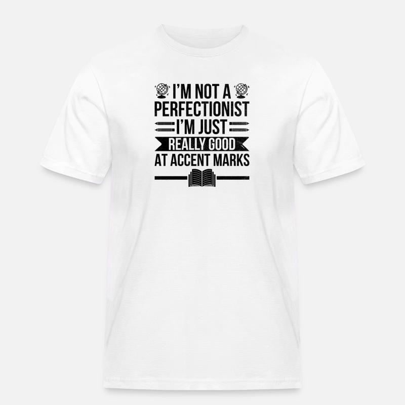 Fremdsprachenlehrer Schule Sprachlehrer - Männer Workwear T-Shirt - Weiß