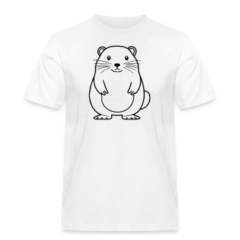 Marmot - Men's Workwear T-Shirt - white - Front - AI Model Male 185 dark (185cm)