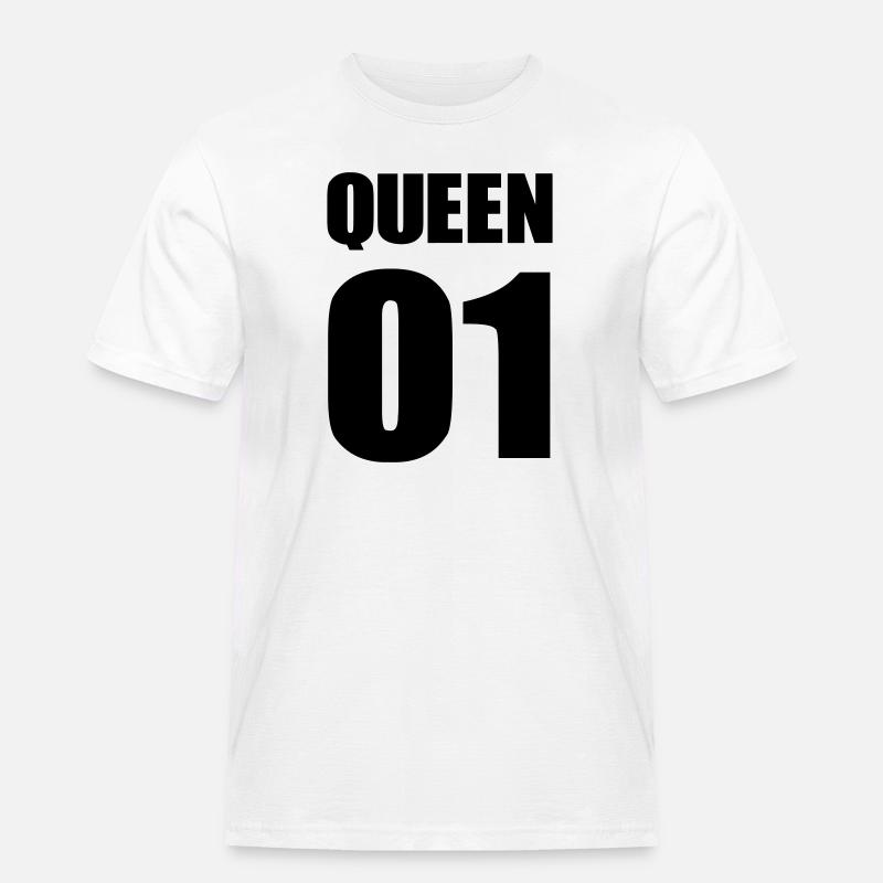 queen_01 - Maglietta da lavoro per uomo - bianco