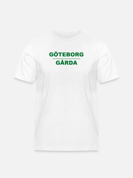 Göteborg Gårda – Green-black design - Men's Workwear T-Shirt - white