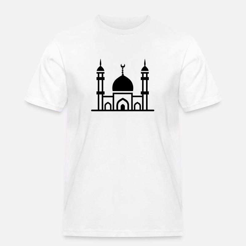Moschee - Männer Workwear T-Shirt - Weiß