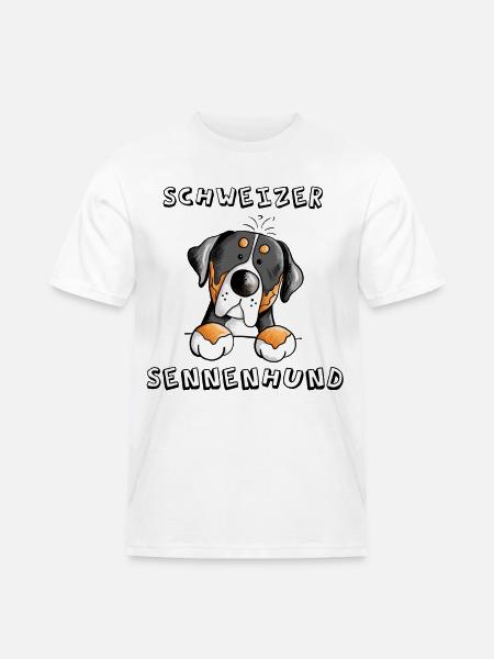 Großer Schweizer Sennenhund - Männer Workwear T-Shirt - Weiß