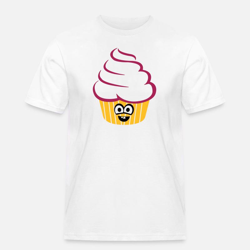 cupcake_funny - Männer Workwear T-Shirt - Weiß