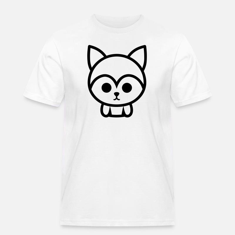 Fuchs - Männer Workwear T-Shirt - Weiß