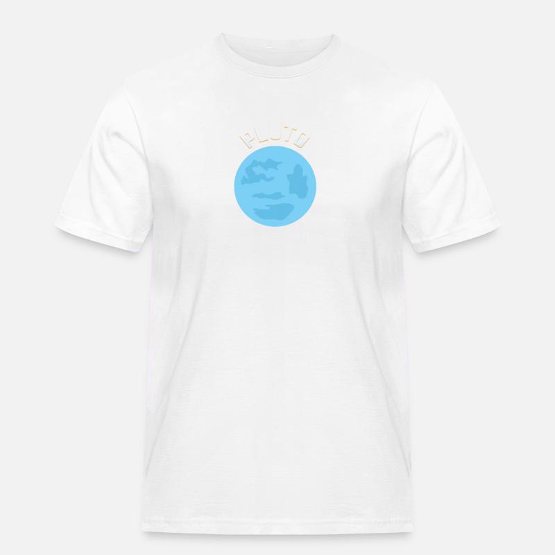 PLUTO NEVER FORGET 1930-2006 - Männer Workwear T-Shirt - Weiß