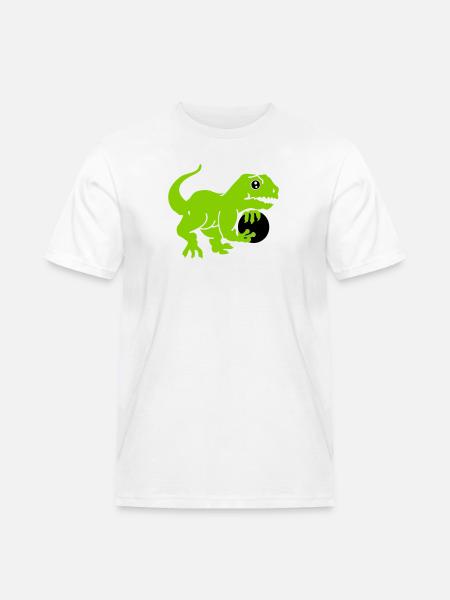 bowling dino (3c) - Men's Workwear T-Shirt - white