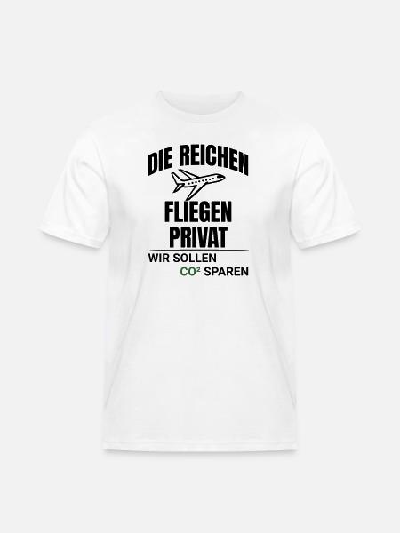 Abstract CO2 Climate Protection Design - Men's Workwear T-Shirt - white