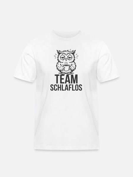 Team Sleepless – Tired Owl - Men's Workwear T-Shirt - white