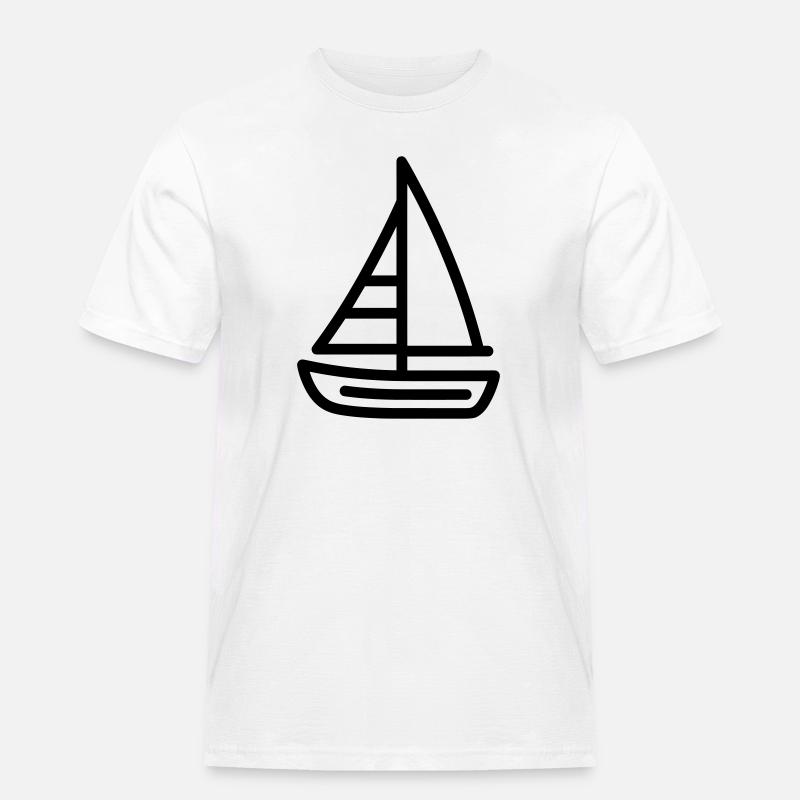 Boot - Männer Workwear T-Shirt - Weiß