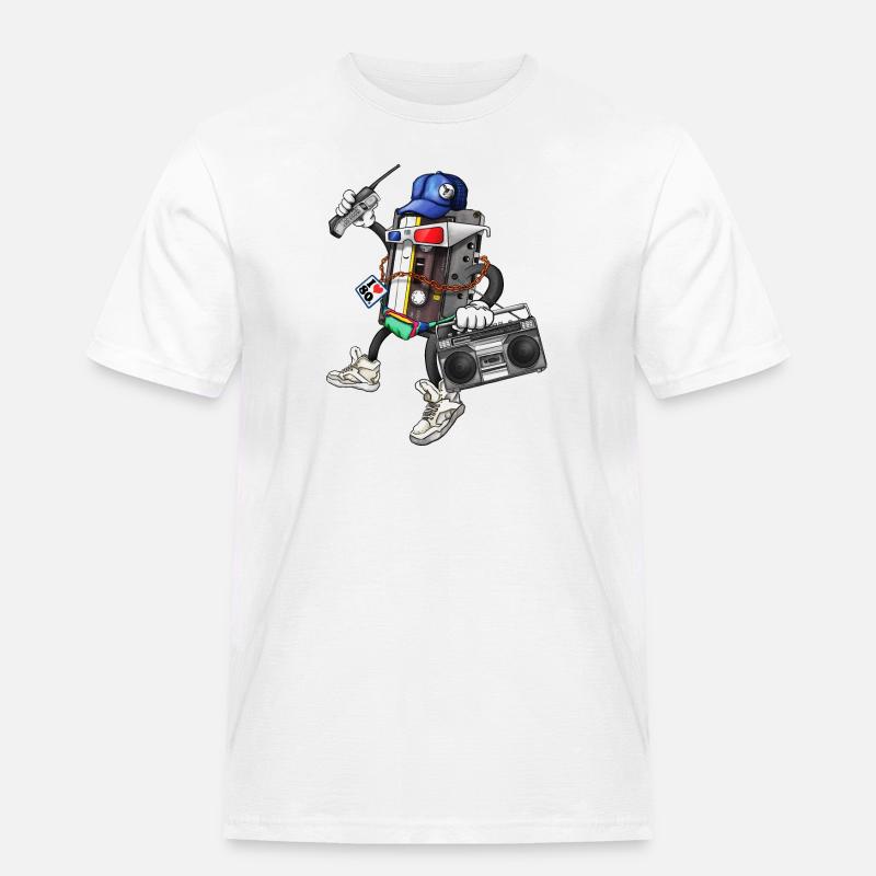 I Am The 80s - Männer Workwear T-Shirt - Weiß