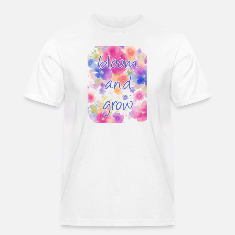 bloom and grow - Men's Workwear T-Shirt - white