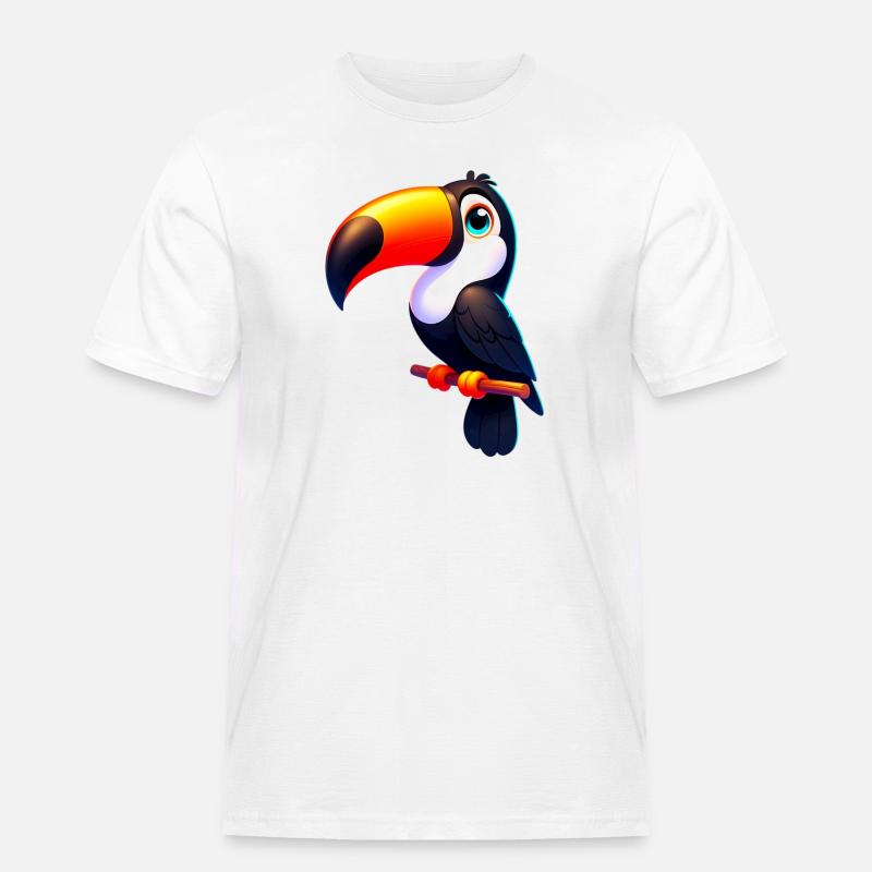 Tukan - Männer Workwear T-Shirt - Weiß