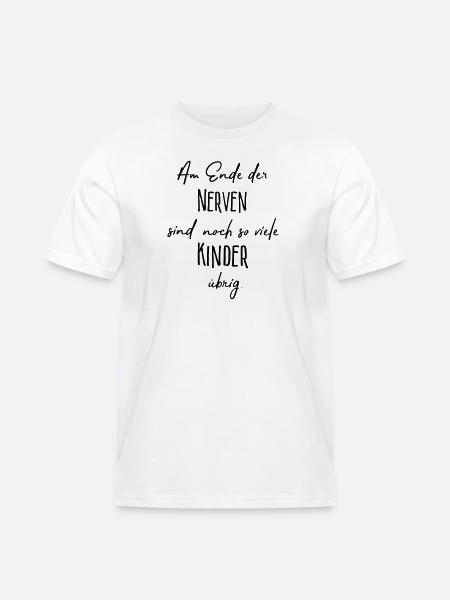 Am Ende der Nerven..... - Männer Workwear T-Shirt - Weiß