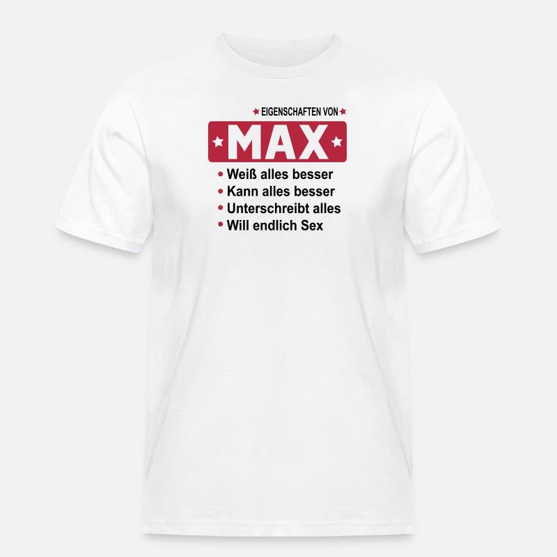 max - Männer Workwear T-Shirt - Weiß