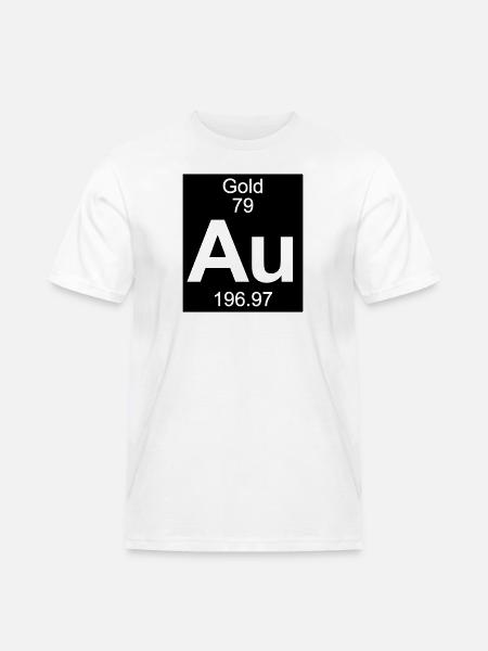 Gold (Au) (element 79) - Men's Workwear T-Shirt - white