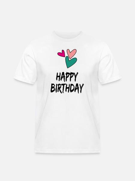 HAPPY BIRTHDAY. HAPPY BIRTHDAY. ANNIVERSARY. - Men's Workwear T-Shirt - white