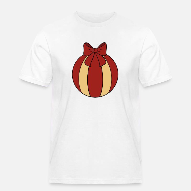Weihnachtskugel  - Männer Workwear T-Shirt - Weiß