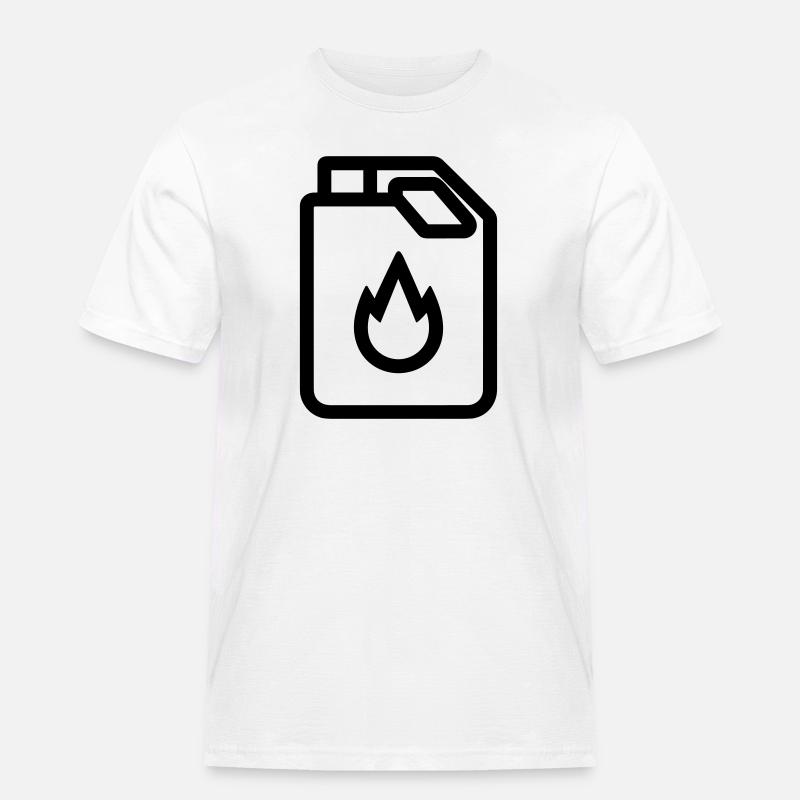bidon d’essence - T-shirt Workwear homme - blanc
