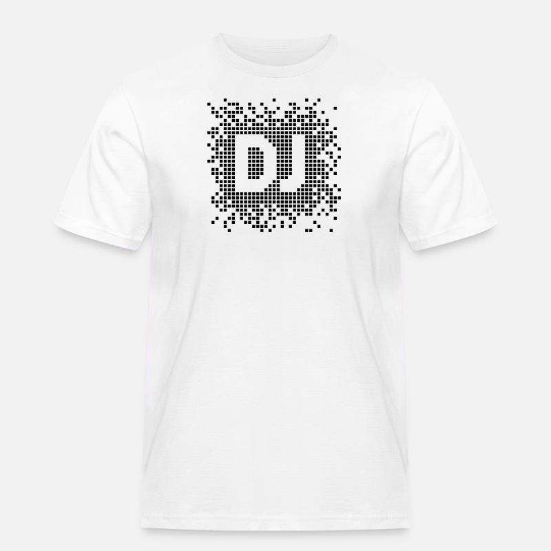 DJ Pixel - Männer Workwear T-Shirt - Weiß