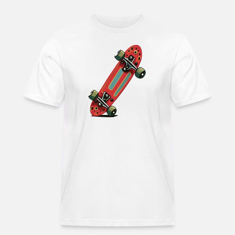Skateboard - Men's Workwear T-Shirt - white