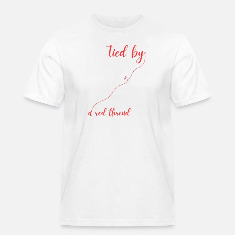 Red thread - Men's Workwear T-Shirt - white