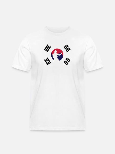 taekwondo - T-shirt Workwear homme - blanc