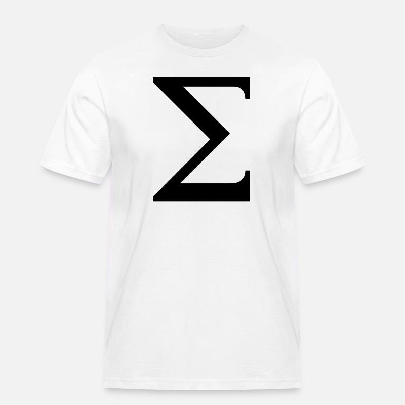 Sigma alfabetet gresk - Workwear T-Shirt for menn - hvit