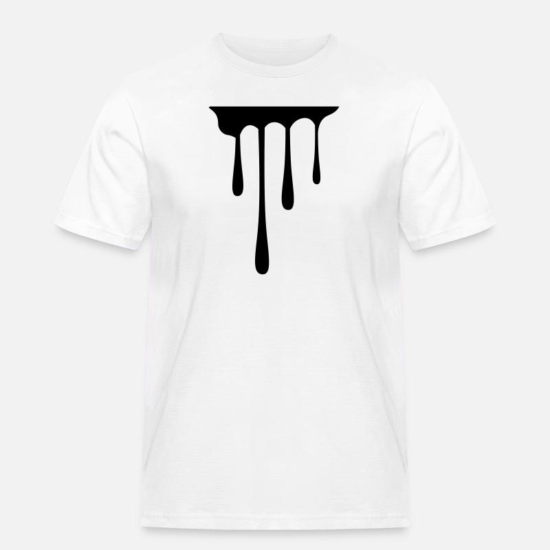 Drips - Männer Workwear T-Shirt - Weiß