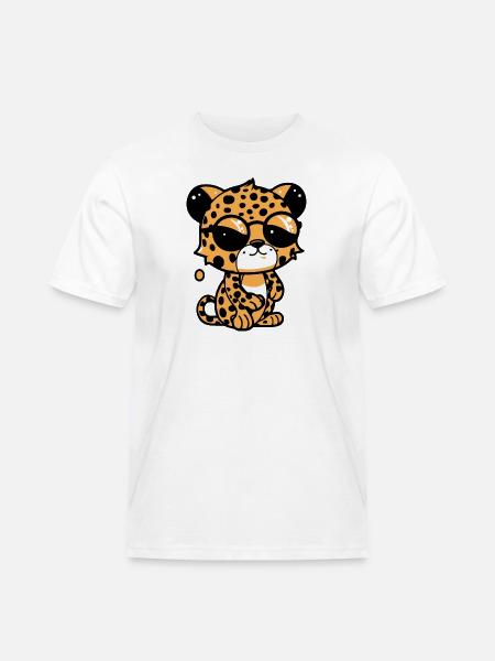 Zoolto the Leopard - Men's Workwear T-Shirt - white
